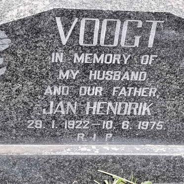 VOOGT Jan Hendrik 1922-1975