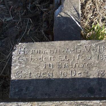 VOLKER Hermann A.L. 1891-1891