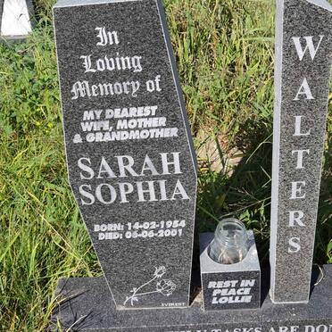 WALTERS Sarah Sophia 1954-2001