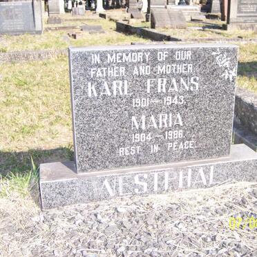 WESTPHAL Karl Frans 1901-1943 &amp; Maria 1904-1986