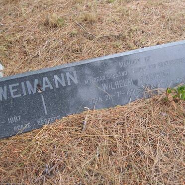 WEIMANN Wilhelm Fredrich 1891-1967 &amp; Esther Hedwig PETER 1897-1987