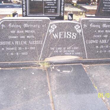 WEISS Ludwig Adolf Hermann 1909-1984 &amp; Dorothea Helene Auguste KRANTZ 1910-1993