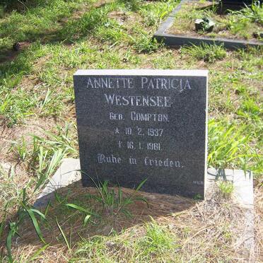 WESTENSEE Annette Patricia nee COMPTON 1937-1981