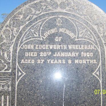 WHELEHAN John Edgeworth -1900