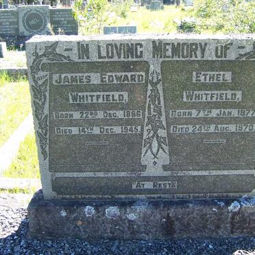 WHITFIELD James Edward 1866-1945 &amp; Ethel 1877-1970