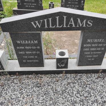 WILLIAMS William 1925-1994 &amp; Muriel 1929-1999