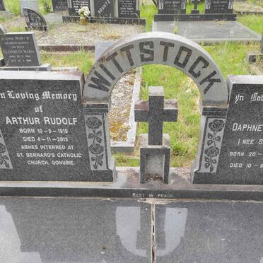 WITTSTOCK Arthur Rudolf 1919-2013 &amp; Daphne Francis SCHULTZ 1922-1981