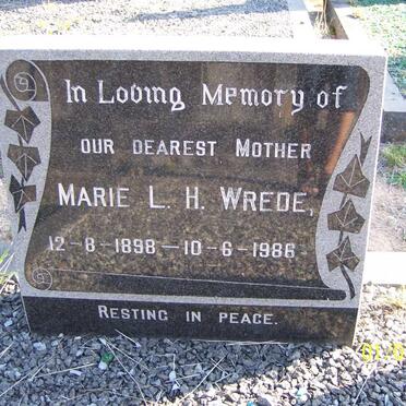 WREDE Marie L.H. 1898-1986