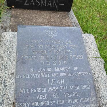 ZASMAN Leah -1963