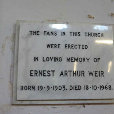 WEIR Ernest Arthur 1903-1968