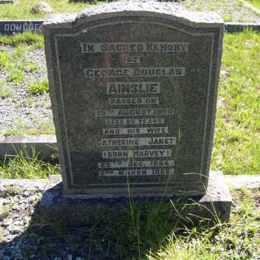 AINSLIE George Douglas -1950 &amp; Catharine Janet HARVEY 1884-1960
