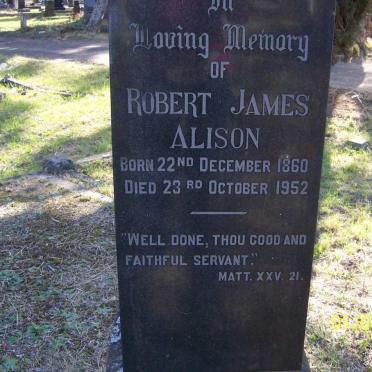 ALISON Robert James 1860-1952
