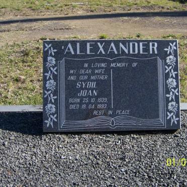 ALEXANDER Sybil Joan 1939-1993
