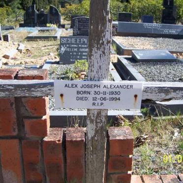 ALEXANDER Alex Joseph 1930-1994