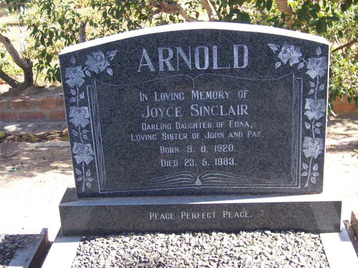 ARNOLD Joyce Sinclair 1920-1983