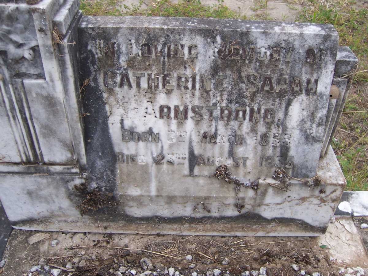 ARMSTRONG Catherine Sarah 185?-1935