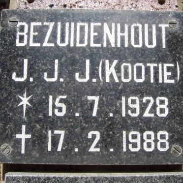 BEZUIDENHOUT J.J.J. 1928-1988