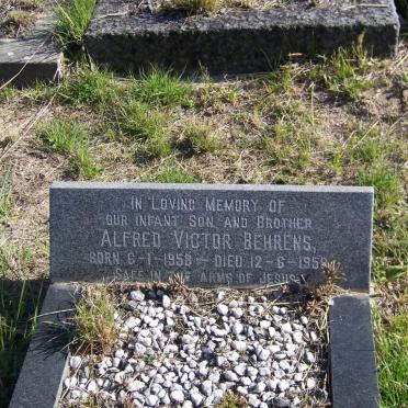 BEHRENS Alfred Victor 1958-1959