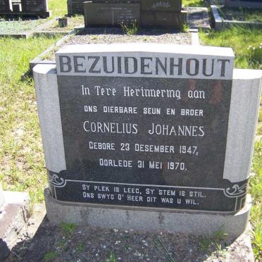 BEZUIDENHOUT Cornelius Johannes 1947-1970