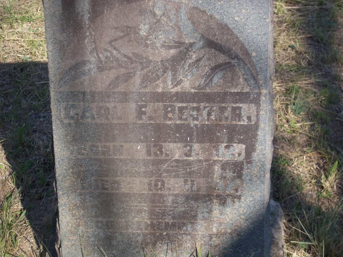 BECKER Carl F. 1882-1937
