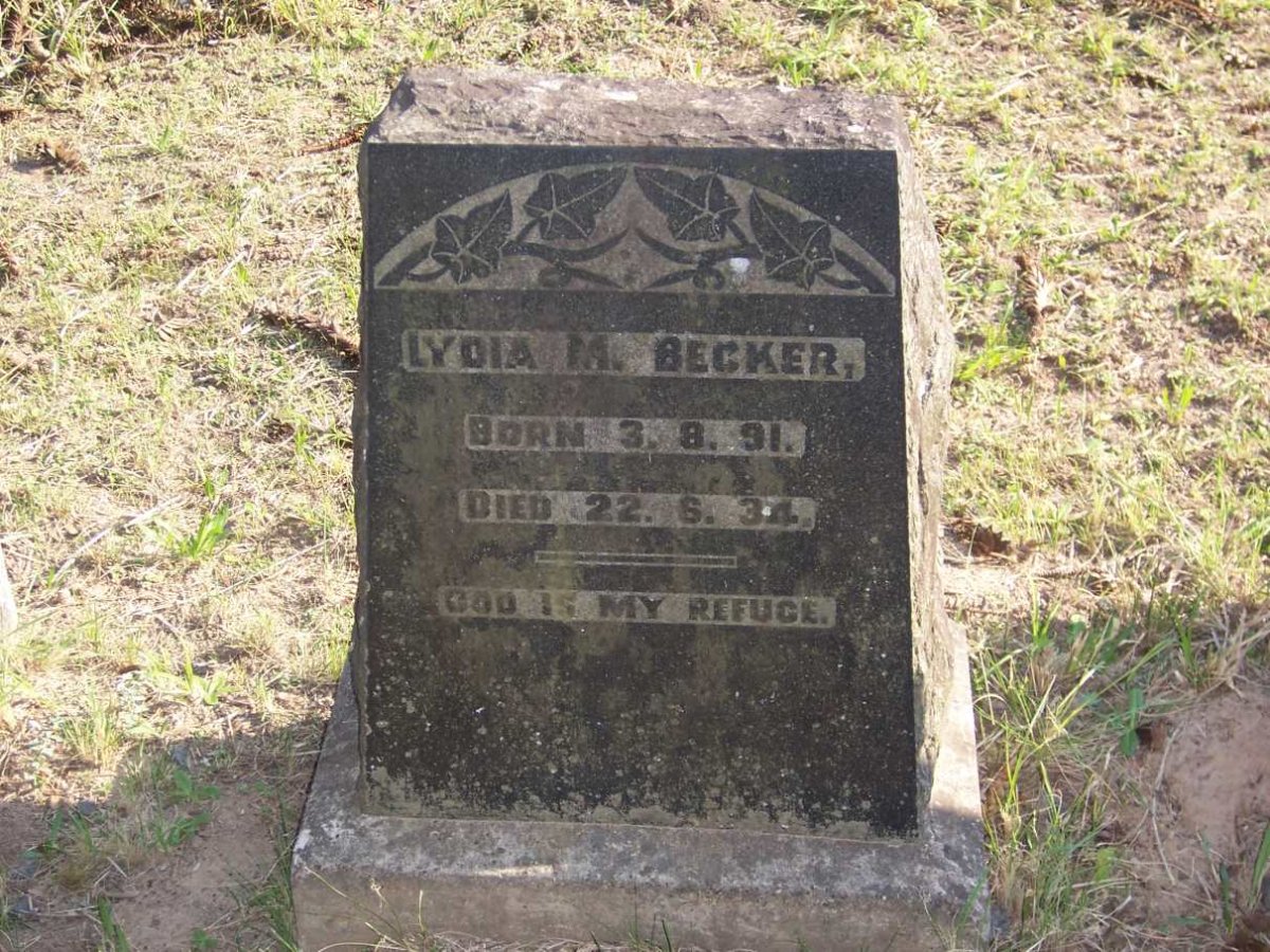 BECKER Lydia M. 1891-1934