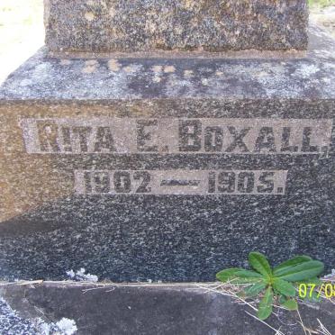 BOXALL Rita E. 1902-1905