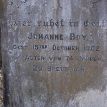 BOY Johanne -1902