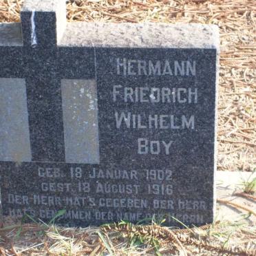 BOY Hermann Friedrich Wilhelm 1902-1916