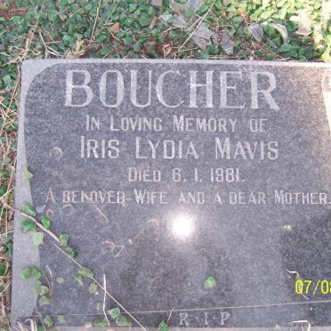 BOUCHER Iris Lydia Mavis -1981