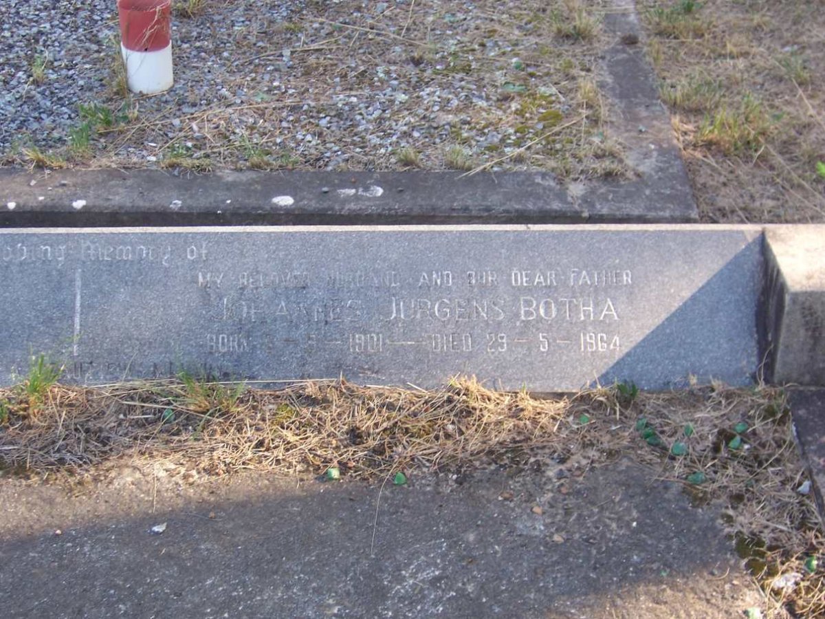 BOTHA Johannes Jurgens 1901-1964