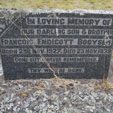 BOOYSEN Francois Endicott 1927-1939