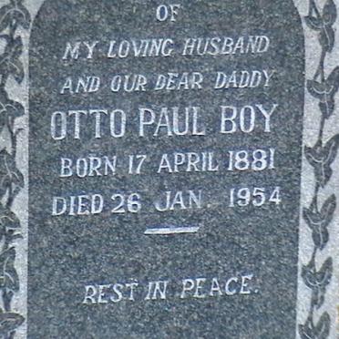 BOY Otto Paul 1881-1954