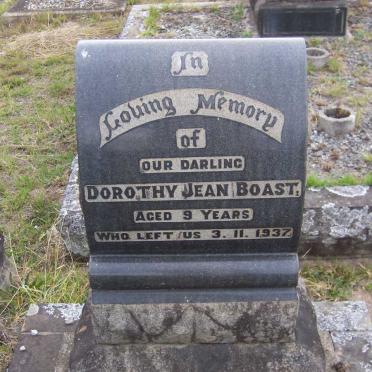 BOAST Dorothy Jean -1937