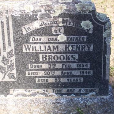 BROOKS William Henry 1854-1946