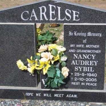 CARELSE Nancy Audrey Sybil 1940-2005