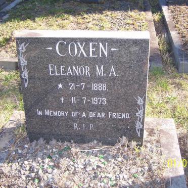COXEN Eleanor M.A. 1888-1973