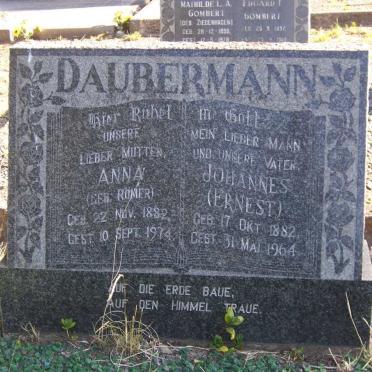 DAUBERMANN Johannes 1882-1964 &amp; Anna ROMER 1882-1974