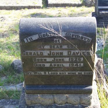 DAVIES Gerald John 1926-1941