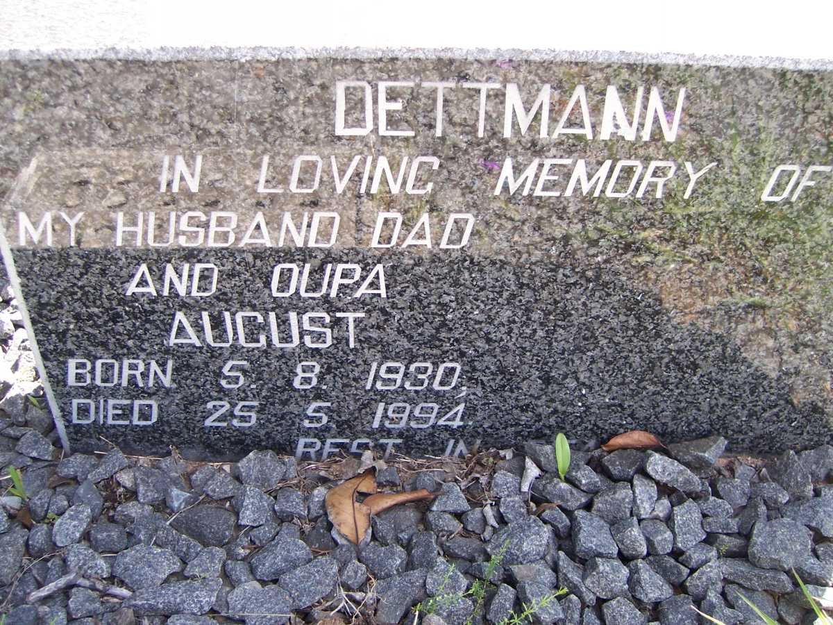 DETTMANN August 1930-1994