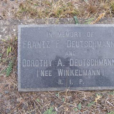 DEUTSCHMANN Frantz F. &amp; Dorothy A. WINKELMANN