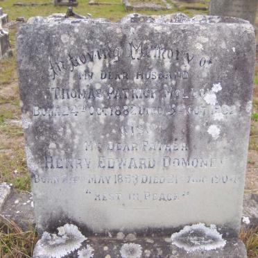 DOMONEY Henry Edward 1853-1904 :: MOLLOY Thomas Patrick 1882-1932