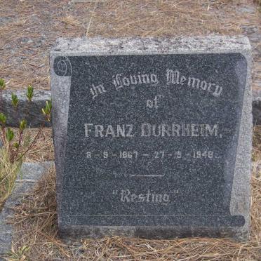 DURRHEIM Franz 1867-1948