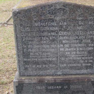 DURANT Johannes Coenraad -1953 &amp; Elizabeth Catherina NEL -1947