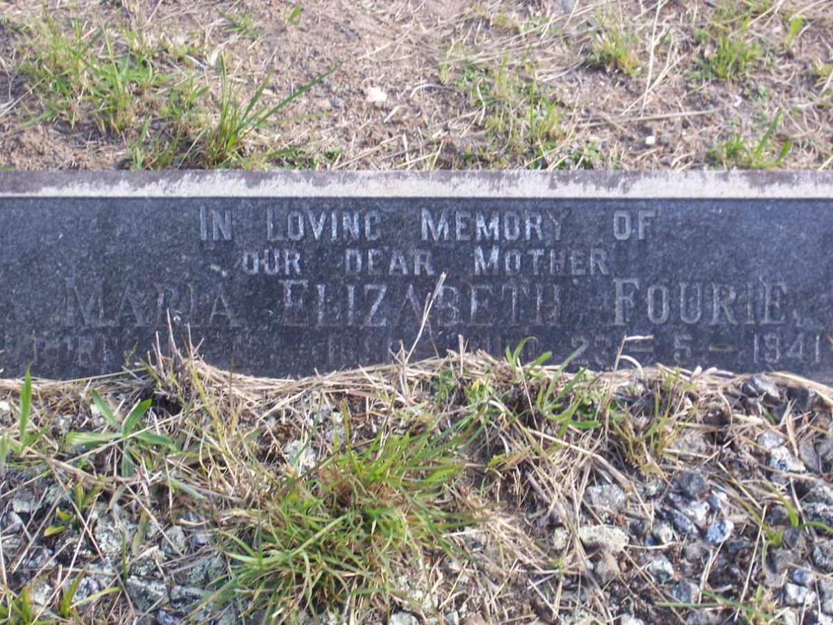 FOURIE Maria Elizabeth 1886-1941
