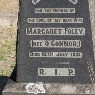 FOLEY Margaret nee O'CONNOR -1931