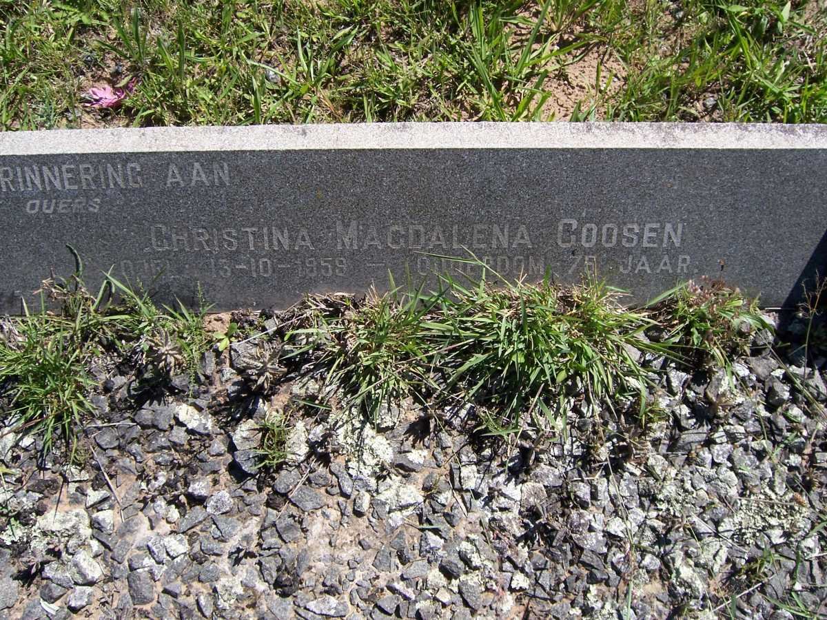GOOSEN Christina Magdalena -1959