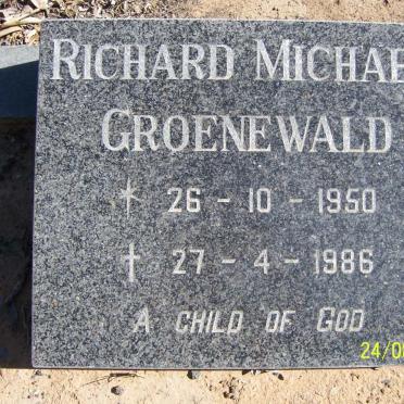 GROENEWALD Richard Michael 1950-1986