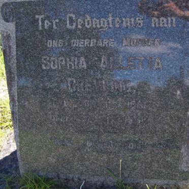 GREYLING Sophia Alletta 1861-1958