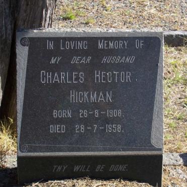 HICKMAN Charles Hector 1908-1958