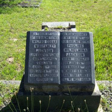 JACKSON Wilfrid Edgar Winstanley 1880-1957 &amp; Pauline Wilhelmina SCHULTZ 1880-1955